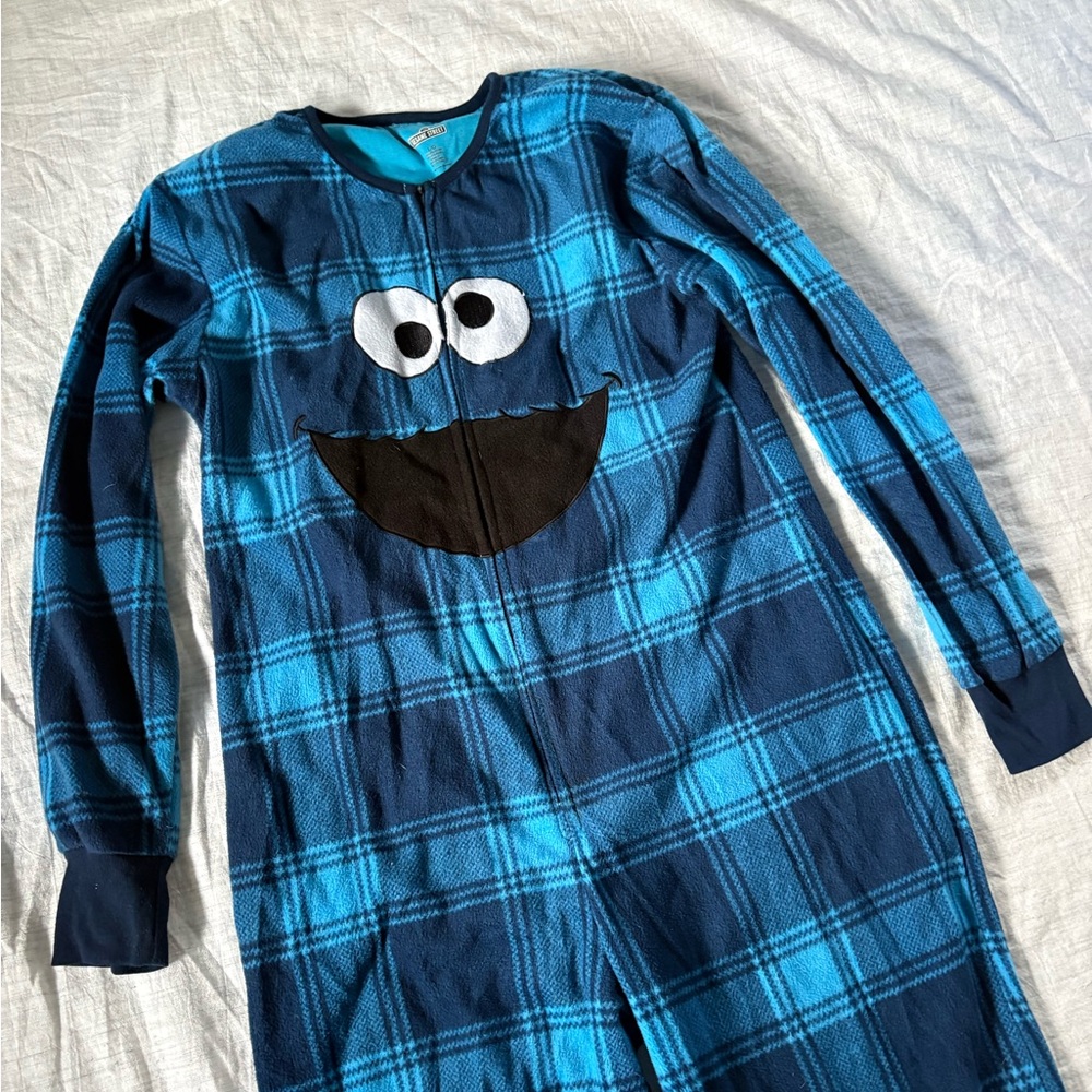 Cookie Monster Adult Onesie